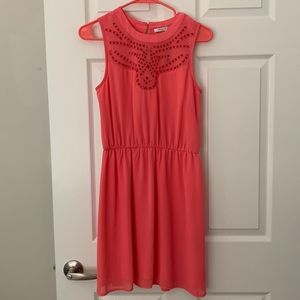 Coral cocktail dress from collective concepts, size S
